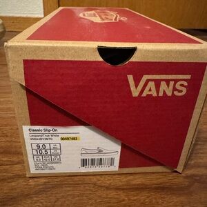 Vans Classic Slip-On Leopard True White Sneakers
